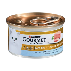 کنسرو غذای گربه گورمت مدل Gold Tuna وزن ۸۵ گرم