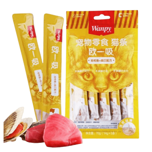 بستنی گربه ونپی با طعم ماهی تن و گوش ماهی 5 عددی